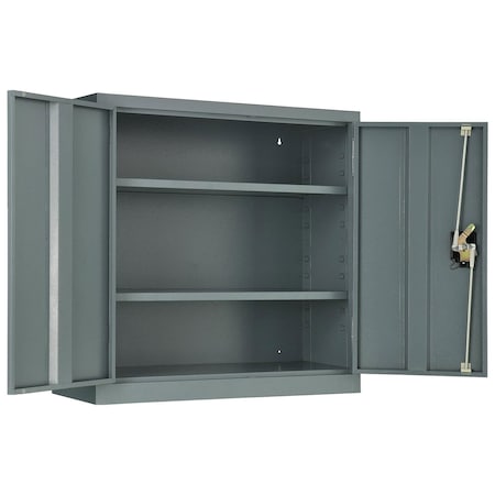 Global Industrial Assembled Wall Storage Cabinet, 30x12x30, Gray 269876GY